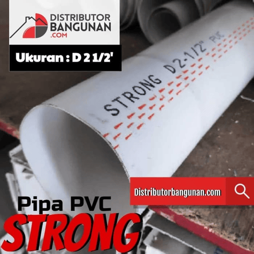 Pipa Pvc Pipa Paralon Resin Murni Strong 2 1/2 Type D
