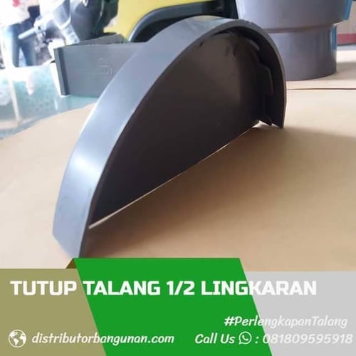 Tutup Talang Air Pvc 1/2 Lingkaran