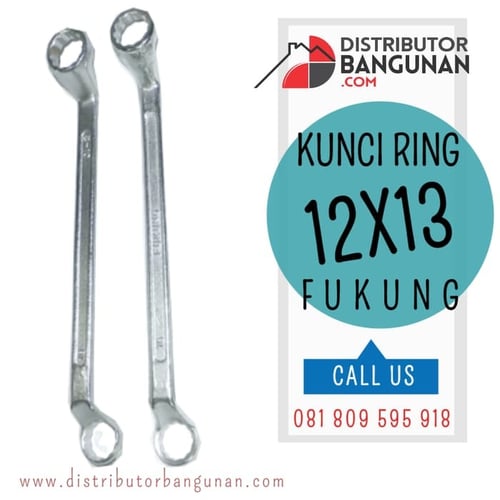 Kunci Ring Tebal Double Offset Spanners India 12x13