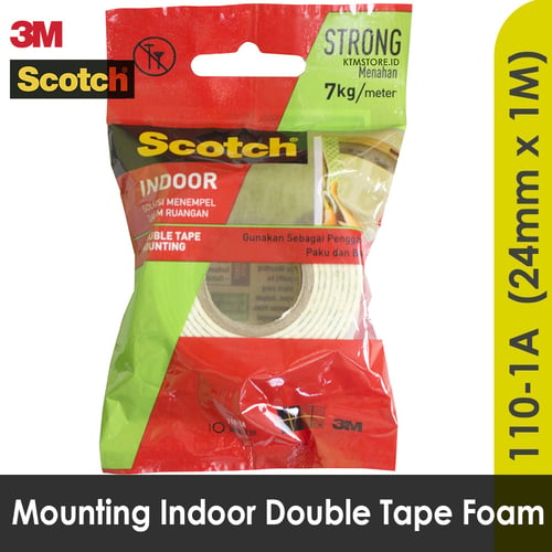 Mounting Double Tape Size 24 mm x 1 mm 3M Scotch 110 - 1 A