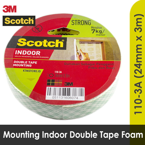 Mounting Double Tape Size 24 mm x 3 mm 3M Scotch 110 - 3A