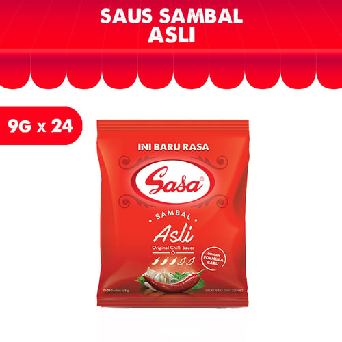 Sasa Sambal Asli Sachet 9 gr - 1 Karton