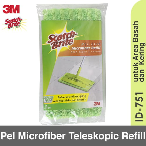 3M Scotch-Brite Pel Clip Microfiber Teleskopik Refill ID-751