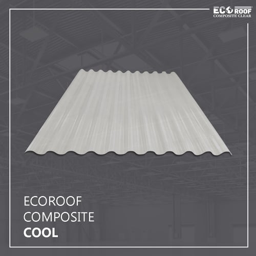 Atap Ecoroof Composite Clear 2 Meter - Cool