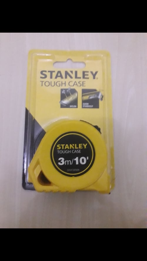 Meteran ukur 3m x 10mm Tough Case Tape 2.0 Stanley STHT30504-8