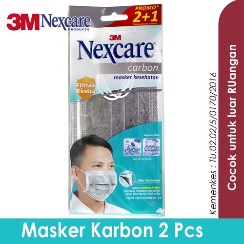 3M Nexcare Carbon Masker Kesehatan 2 pcs masker karbon MP-20