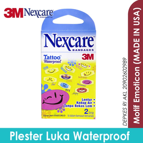 3M Nexcare Bandages - Plester Luka Waterproof Tattoo W-20