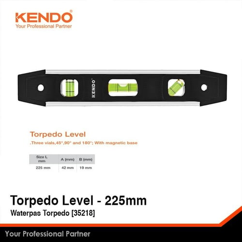 Torpedo Level Waterpas Torpedo 35218 KENDO
