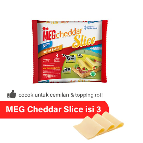MEG Cheddar Slice 3 Lembar