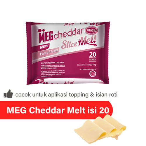 MEG Cheddar Slice Melt 20 Lembar