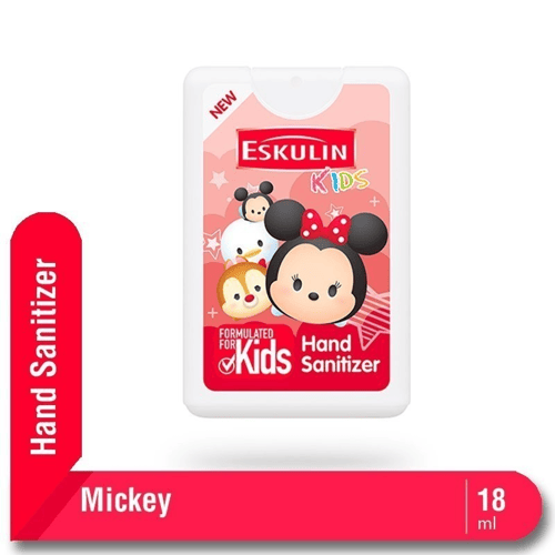 Eskulin Kids Hand Sanitizer Tsum Tsum Mickey Minnie 18ml Kino Pembersih Tangan Kesehatan