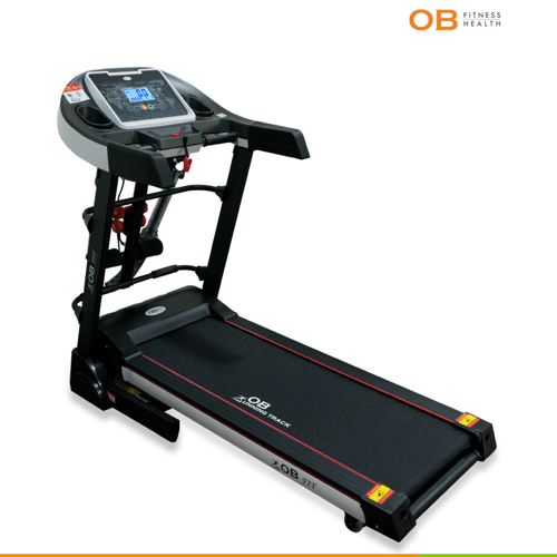OB Fit OB 1039 Al Electric Treadmill Multifunction With Spring Shock Absorption System berhadiah Vibration Roller Foam untuk Yoga FREE ONGKIR JABODETABEK