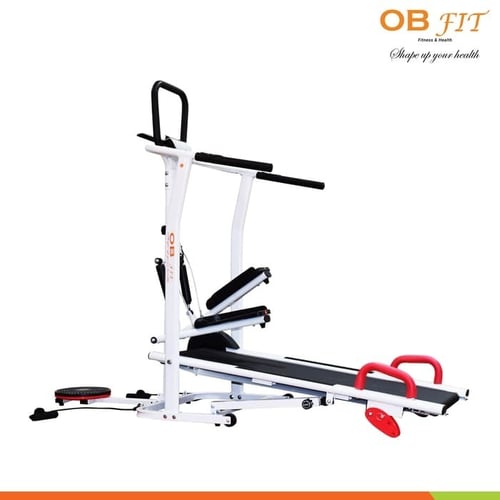 OB Fit OB 2017 Manual Treadmill Multifungsi w/Stepper Rope Push Up Bar GRATIS ONGKIR JABODETABEK