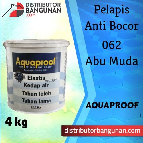 Pelapis Anti Bocor 062 4 kg Abu Muda AQUAPROOF