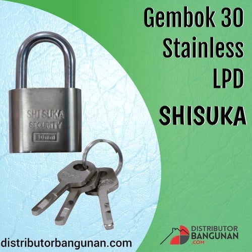Gembok 30 Stainles LPD SHISUKA