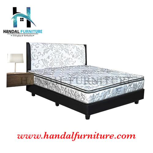 Comforta Set Kasur Spring Bed Super Fit Silver 160 x 200