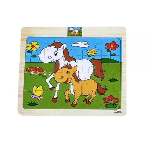 Toylogy Puzzle Kayu Hewan Kuda ( Wooden Puzzle Horse ) Jigsaw Puzzle
