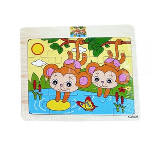 Toylogy Puzzle Kayu Hewan Monyet ( Wooden Puzzle Monkey ) Jigsaw Puzzle