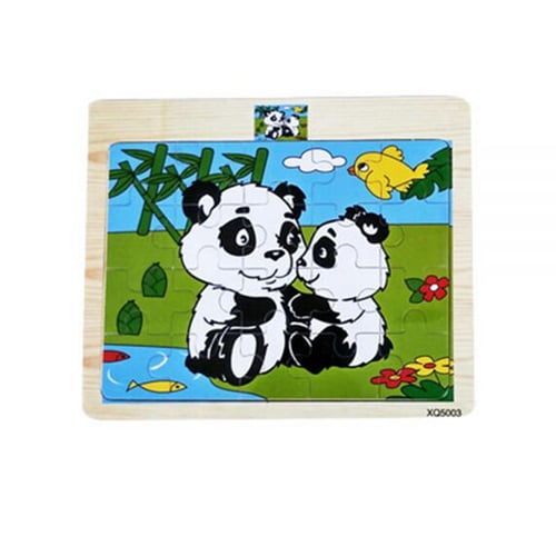 Toylogy Puzzle Kayu Hewan Panda ( Wooden Puzzle Panda ) Jigsaw Puzzle