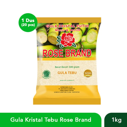 ROSE BRAND Gula Tebu 1kg 1 Dus