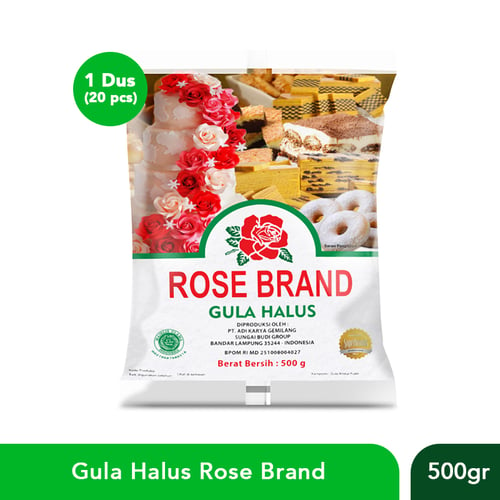 ROSE BRAND Gula Halus 500 gr 1dus