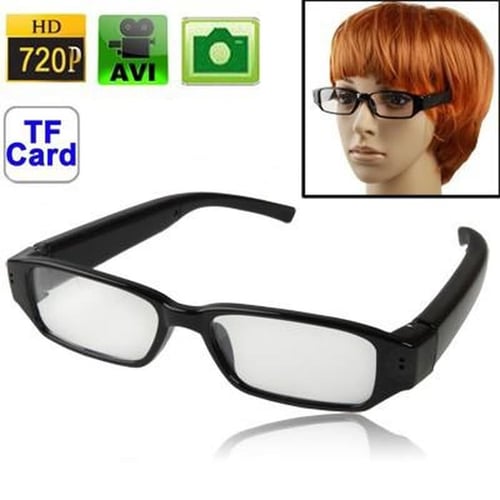 spy cam hd720 video camera eyewear kacamata bening kamera tersembunyi