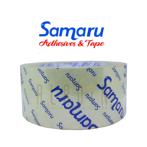SAMARU BOPP TAPE CLEAR  / LAKBAN PLASTIK BENING - 2 inch x 100 yard