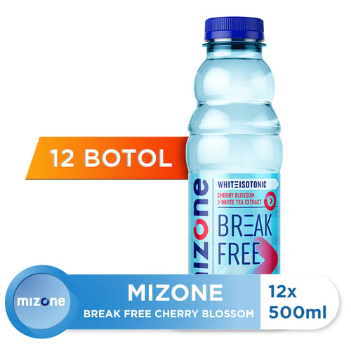 MIZONE Minuman Isotonik Bernutrisi Cherry Blossom 500ml Isi 12 Botol