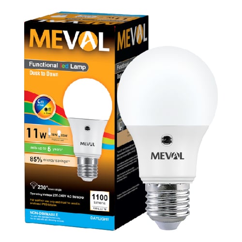 Meval LED Photo Sensor 11W - Putih