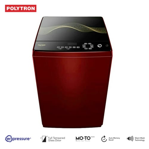 POLYTRON Mesin Cuci Top Loading 7.5 kg PAW 7513M Maroon