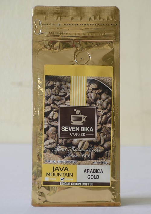 SEVEN BIKA Kopi Bubuk Java Mountain Arabika Gold 200gr