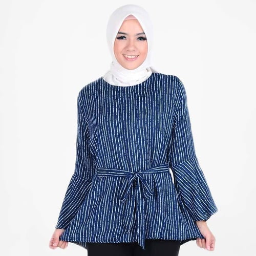 Rimas D-0089 Salur Fashion Blouse Muslim - Navy Size L