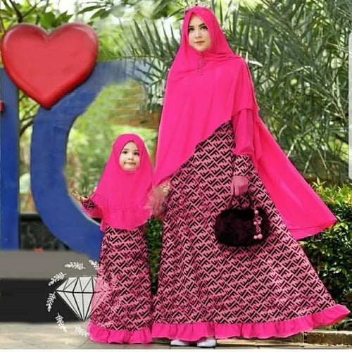 Couple Fndi Couple Ibu Anak Gamis Muslimah Model Casual