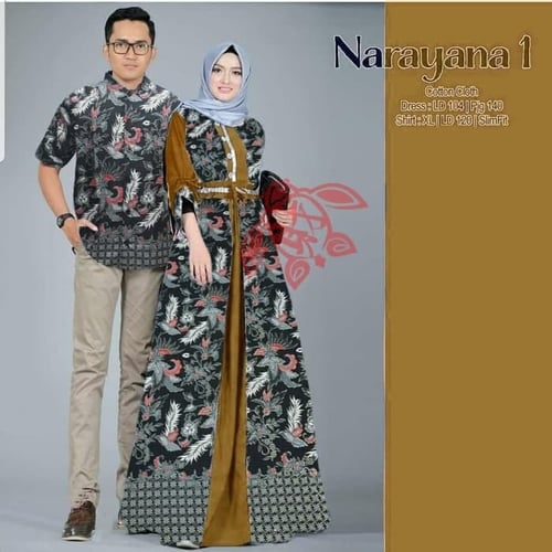 Couple Narayana Couple Gamis Muslimah Model Casual