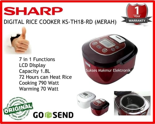 Tronindo Sukses Makmur, PT Jual Promo Sharp Rice Cooker KsTh18Rd