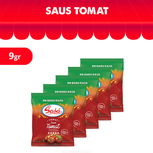 Sasa Tomat Sachet 9 gr 5 Pcs