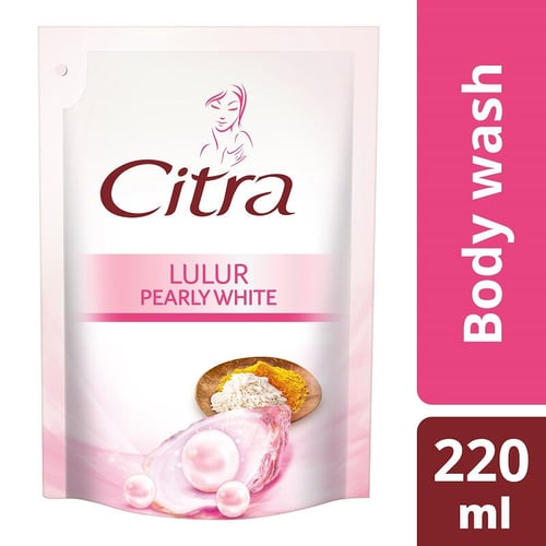 CITRA Lulur Pearly White Liquid Body Wash Refill 220ml