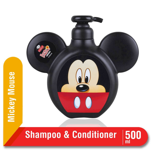 ESKULIN Kids Shampoo dan Conditioner Mickey Mouse Botol 500ml