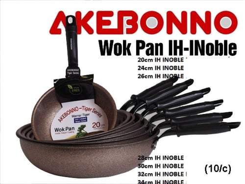 Akebonno Wok Pan 26 cm Inoble IH