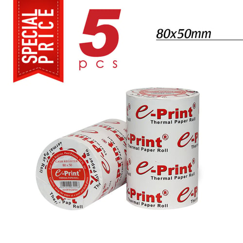 EPRINT Struk Kasir Thermal Paper 80x50mm isi 5 Roll