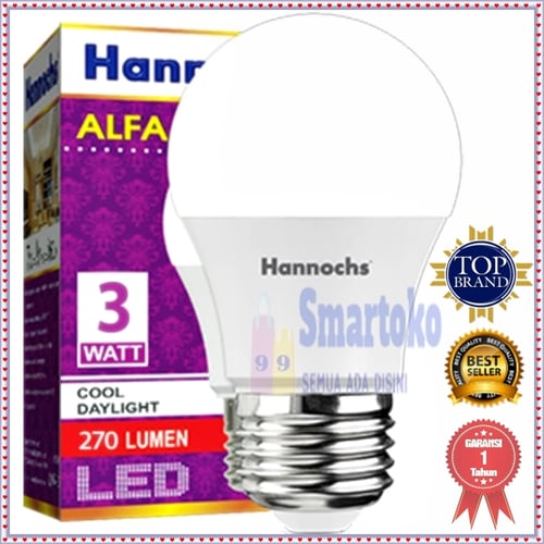 Hannochs Lampu LED 3watt
