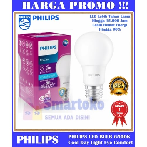 Philips Lampu LED 8 watt