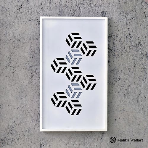 Jual Pajangan  Dinding  Abstract Lasercut Versi 3 Malika 