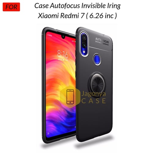 Depo Gadget Jual Case Xiaomi Redmi 7 Redmi7 Autofocus Invisible Iring Soft Case Hitam 0077