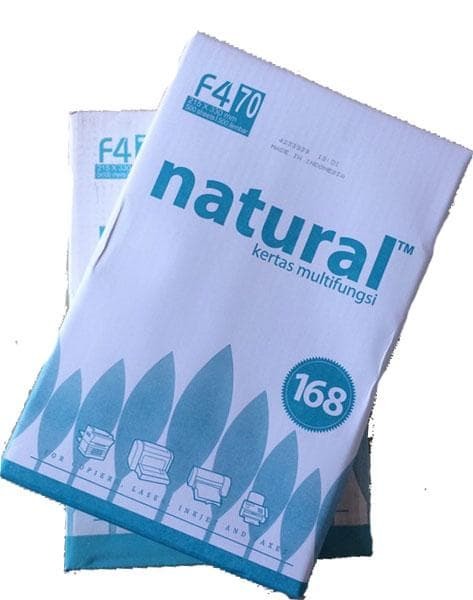 NATURAL Copy Paper F4 70 g  1 Box ( 5 Rim )