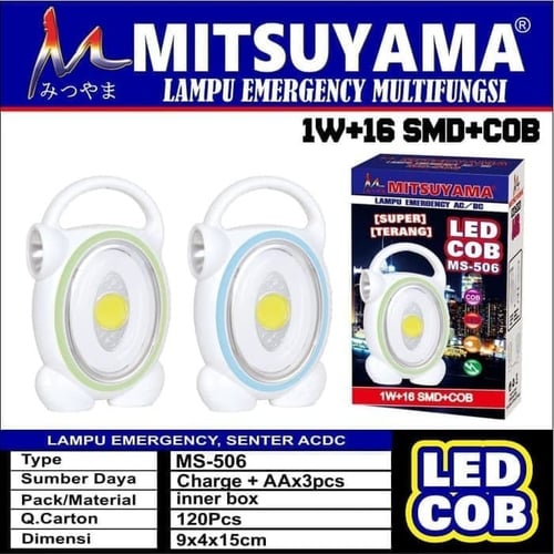 Lampu Emergency MS Senter ACDC Mitsuyama