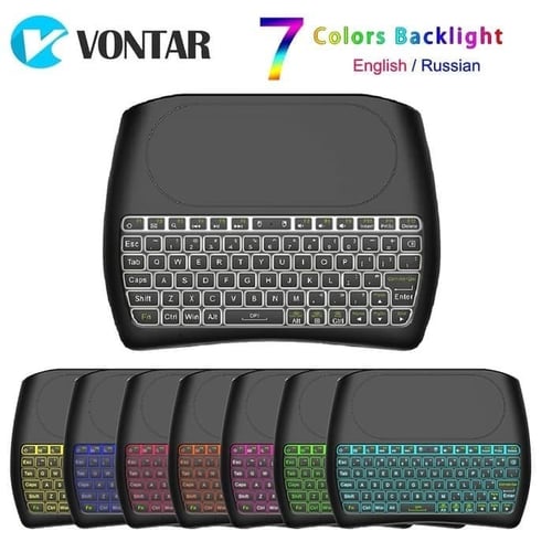 D8 Portable Wireless Mini Keyboard Mouse Touchpad with Backlight