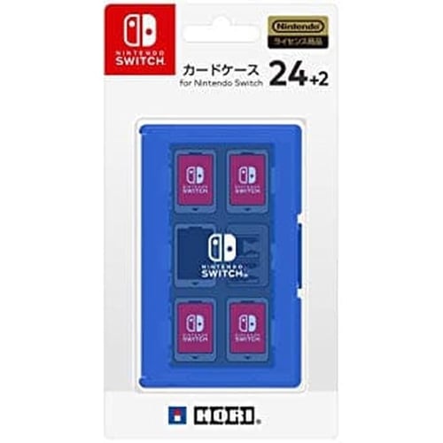 HORI Card Case 24 + 2 for Nintendo Switch Blue Transparent