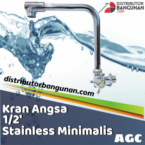Kran Angsa 1/2 Stainles Minimalis AGC