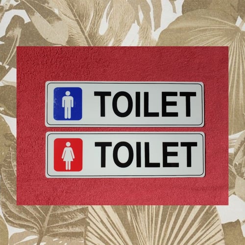 Jual Stiker  Petunjuk Toilet  Pria Toilet  Wanita  Sign 